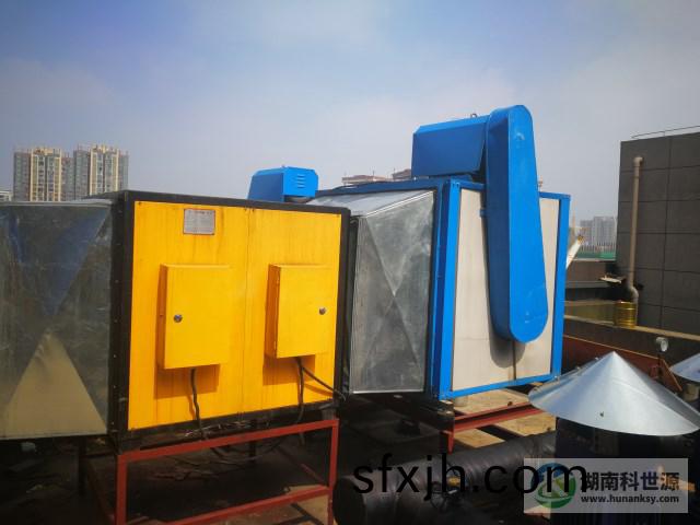 长沙丽发新城商业楼油烟净化系统及烟道安装工程
