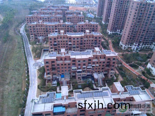 长沙中冶中央公园住宅小区二期太阳能热水系统工程