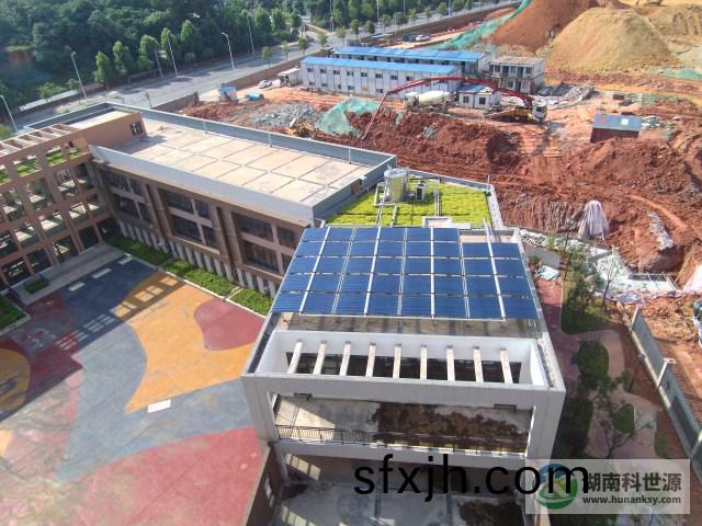 湘府世纪住宅小区二期C区幼儿园太阳能热水系统工程