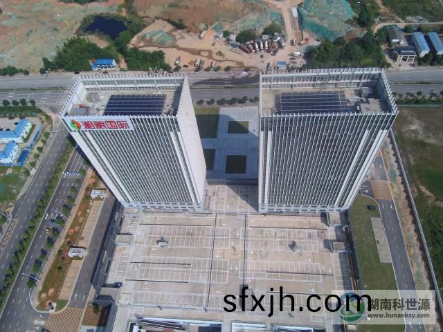湖南粮食集团-湘梁国际-长沙绿色食品交易中心太阳能热水工程