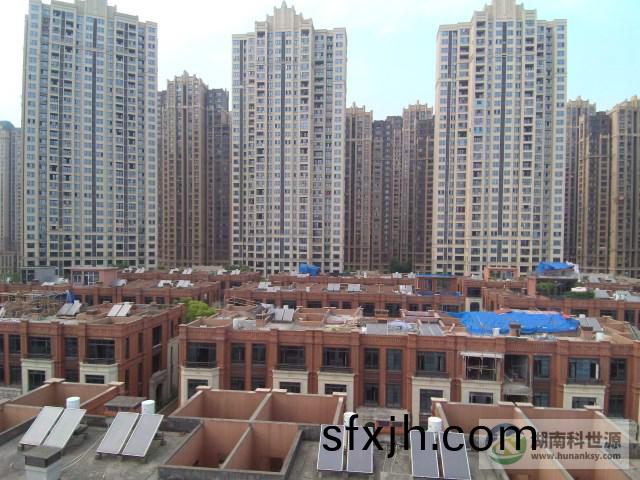 长沙中海国际社区别墅部分太阳能热水工程项目