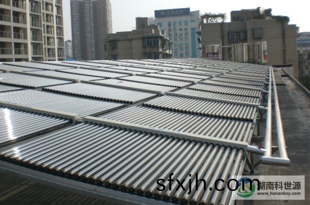 湖南省双牌县中心医院太阳能热水系统工程