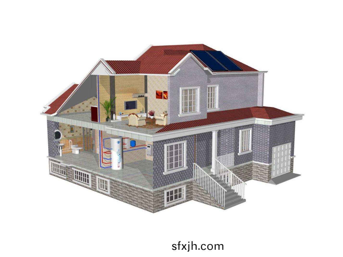 别墅太阳能热水方案